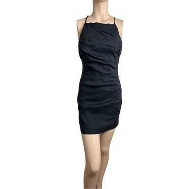 ZARA Black Open Back Dress Size Medium