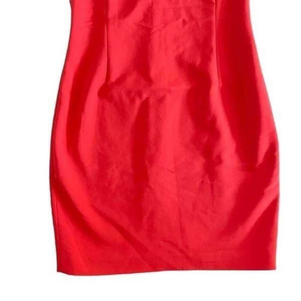 Zara Basic Blood Orange Fitted Dress - image 3