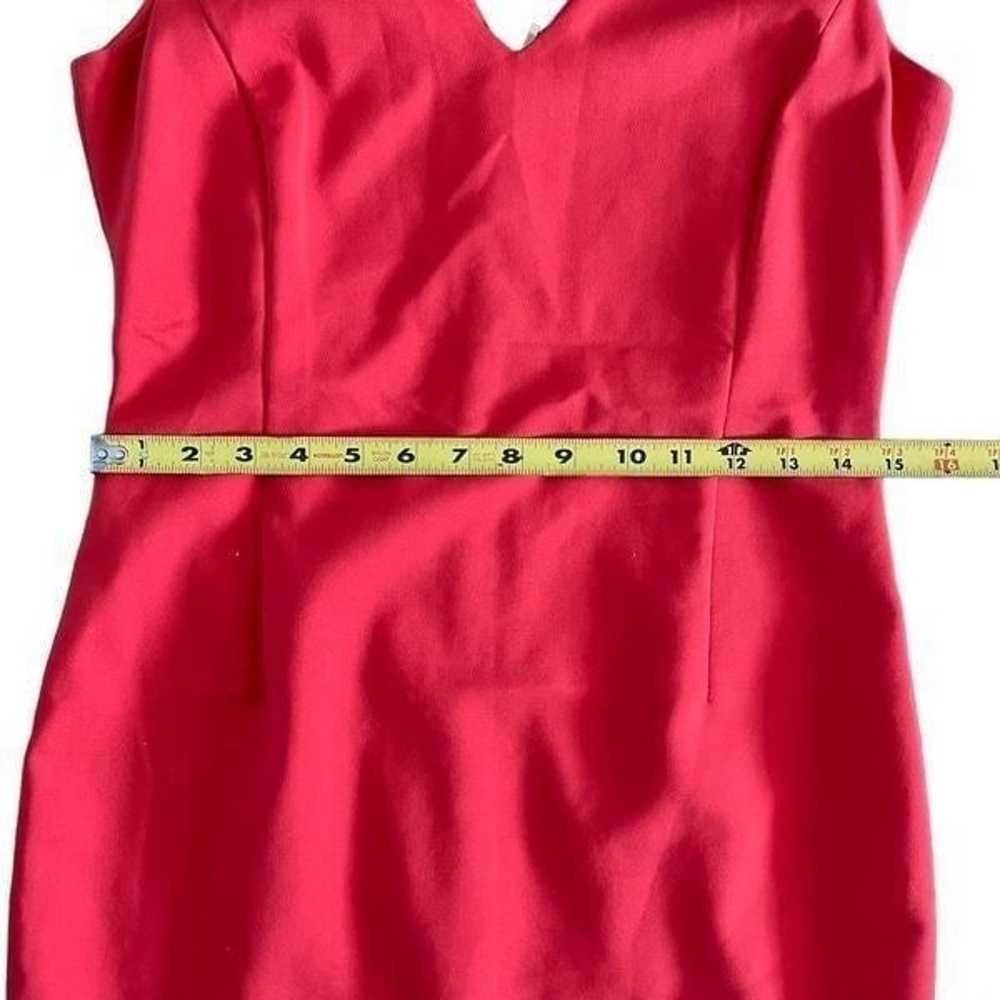 Zara Basic Blood Orange Fitted Dress - image 7