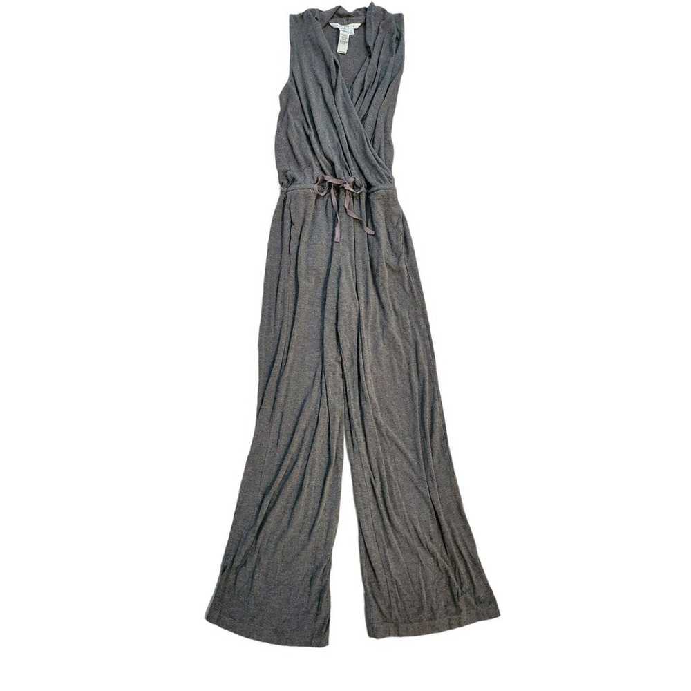 Max Studio Womans Sz Lg Grey Jumpsuit sleeveless … - image 1