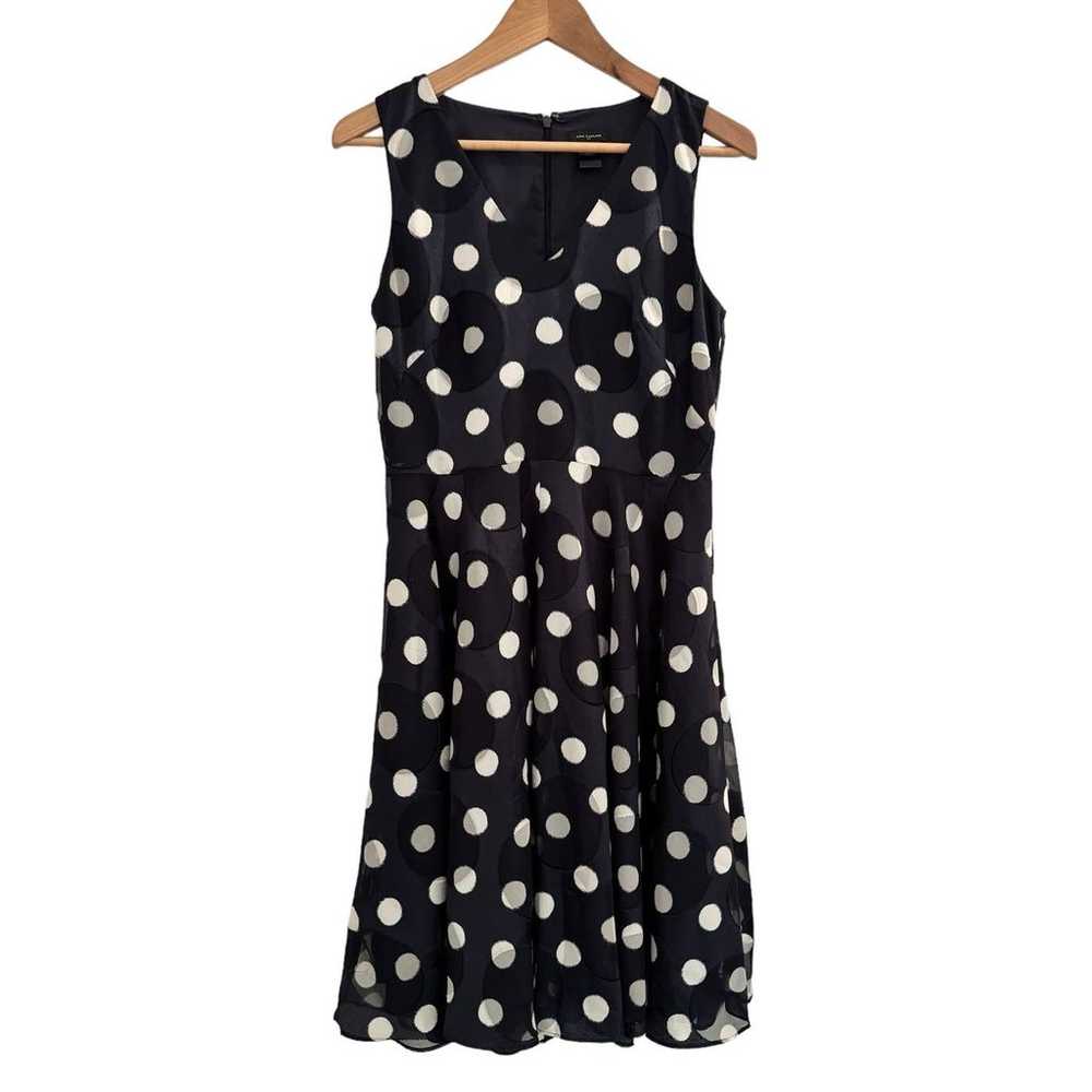 Ann Taylor Factory Sleeveless size 2 Navy dress w… - image 2