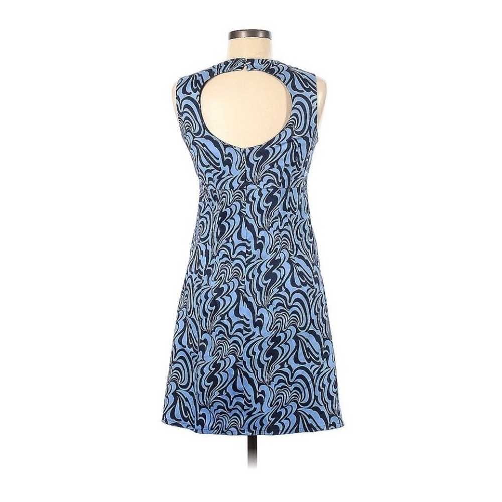 Nanette Lepore Dress Embellished Beaded Blue SZ 6… - image 2