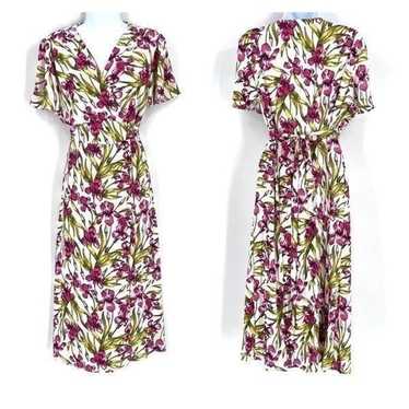 June & Hudson Women's Floral Wrap Dress Maxi Spri… - image 1