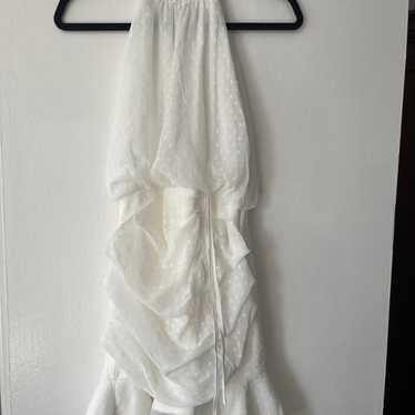 NWT Lady Black Tie Mini White Dress - image 1