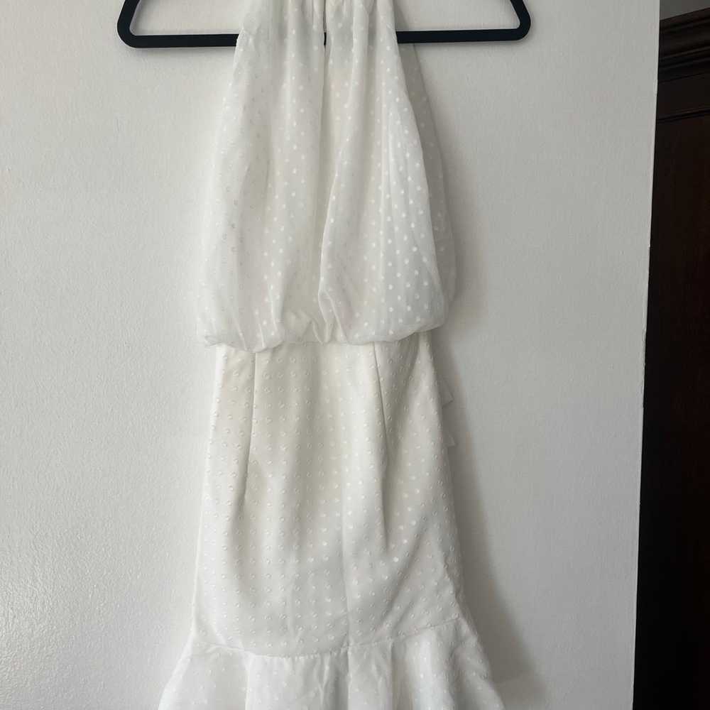 NWT Lady Black Tie Mini White Dress - image 5