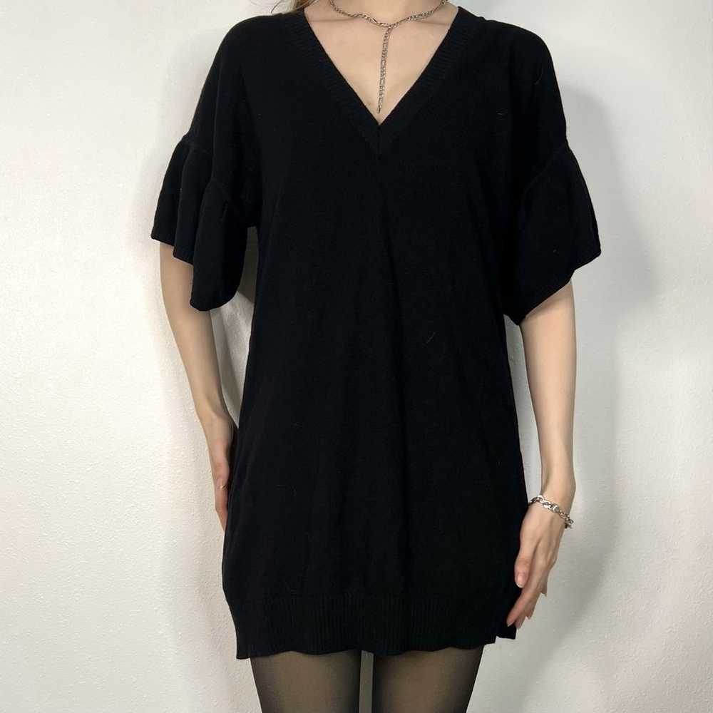 BCBGMaxazria 100% Lambswool Sweater Dress Short S… - image 3