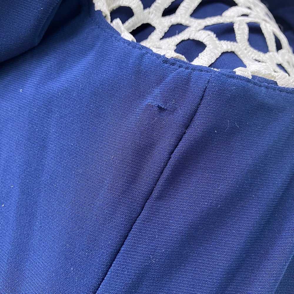 Lauren Ralph Lauren Navy Lace Dress V Neck Sleeve… - image 11