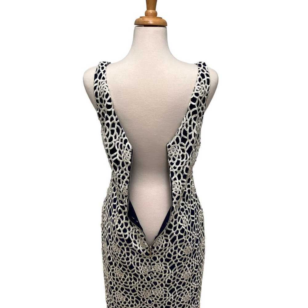 Lauren Ralph Lauren Navy Lace Dress V Neck Sleeve… - image 5