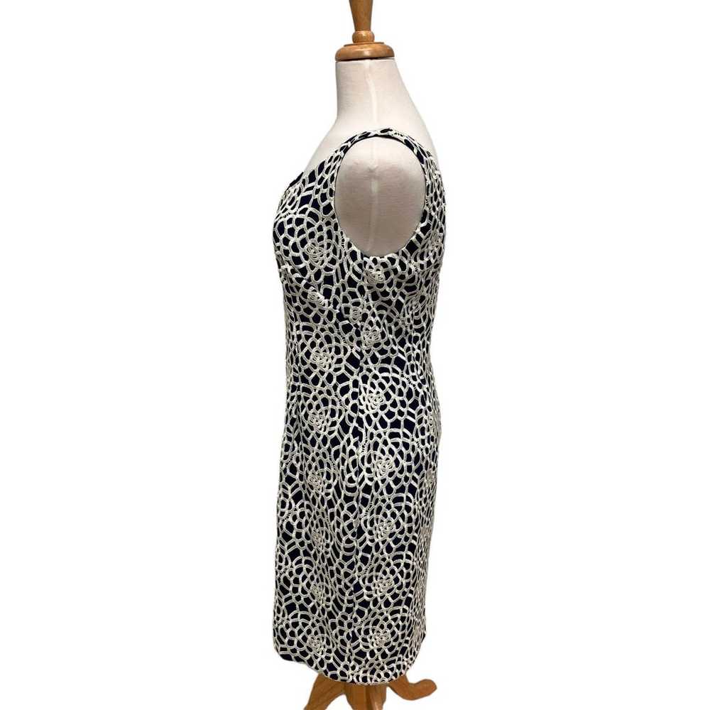 Lauren Ralph Lauren Navy Lace Dress V Neck Sleeve… - image 7