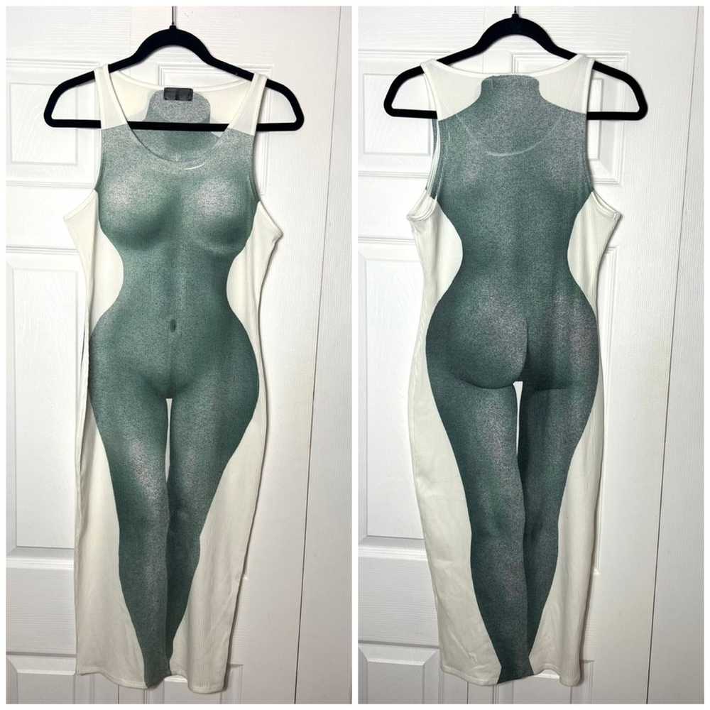 XYNC Clothing White Body Figure Ribbed Bodycon Sl… - image 2