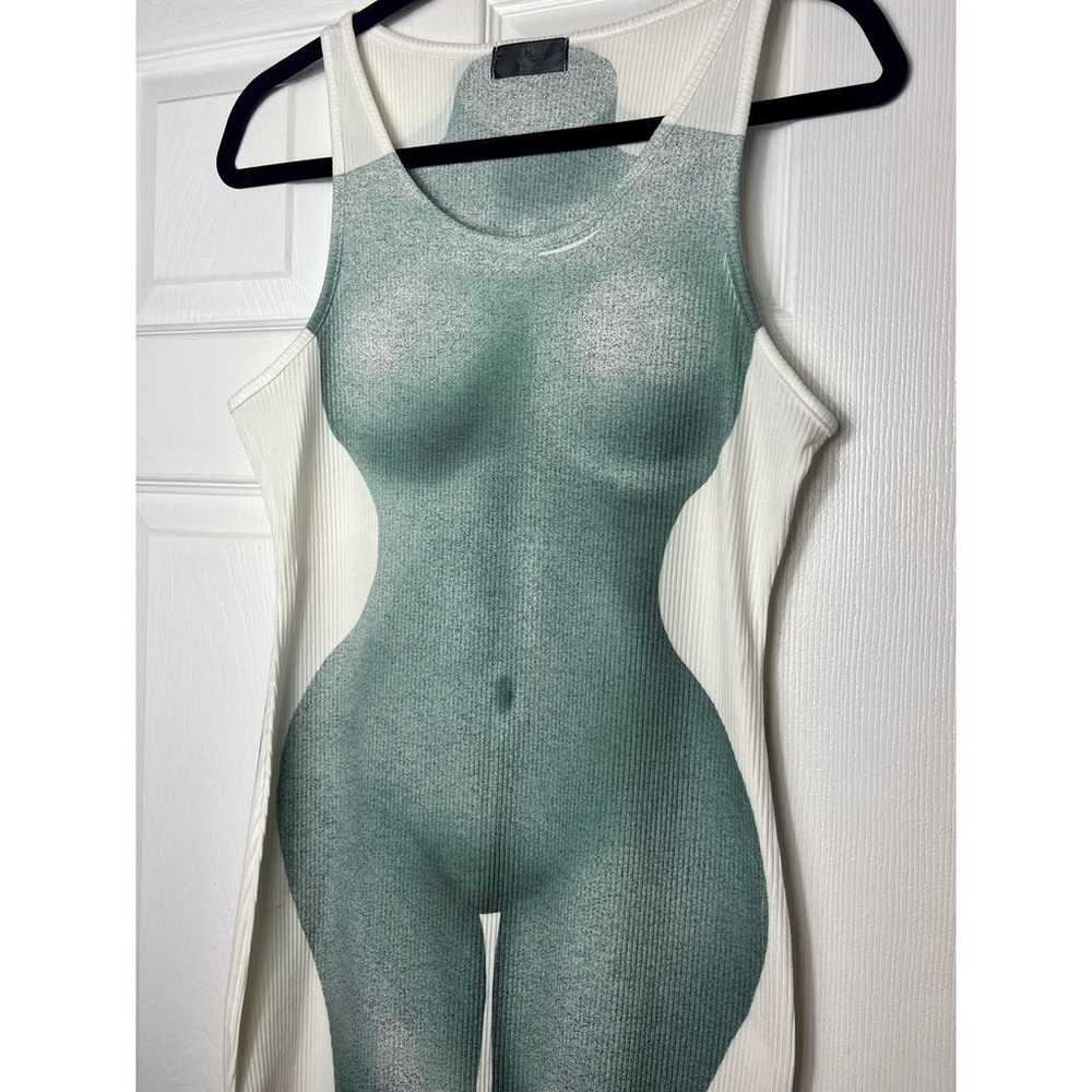 XYNC Clothing White Body Figure Ribbed Bodycon Sl… - image 3