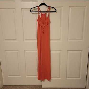 Made for me 2 dress coral maxi racerback dress