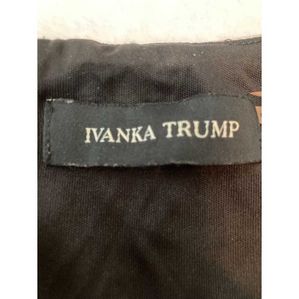Ivanka Trump Floral Sleeveless Black Pink Dress S… - image 4