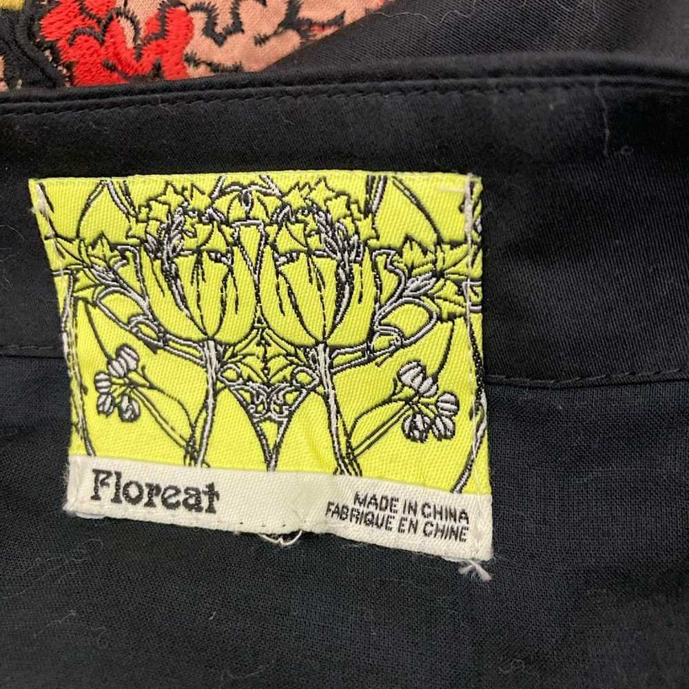 Floreat Anthropologie Cranesbill Floral Black Emb… - image 11