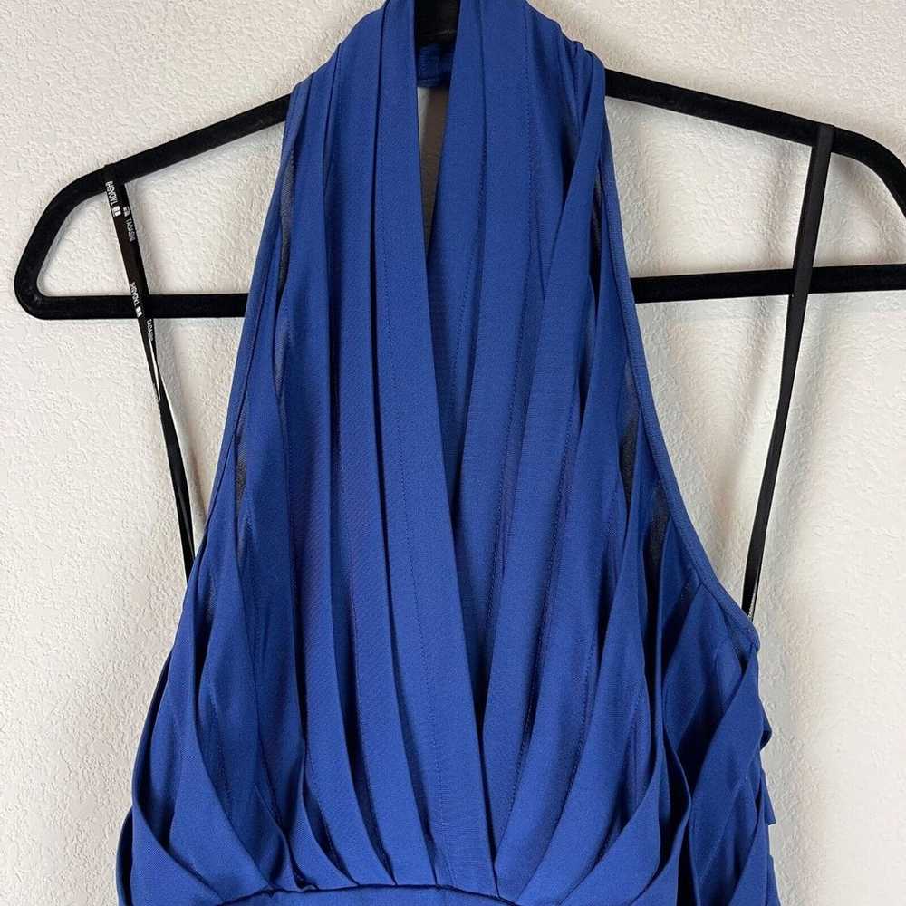 Tadashi Collection Halter Dress Womens Medium Blu… - image 2