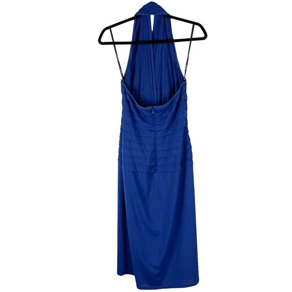 Tadashi Collection Halter Dress Womens Medium Blu… - image 6