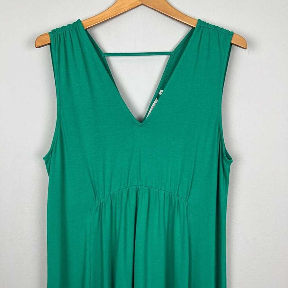 Soft Surroundings Maxi Dress Womens Large Green A… - image 2
