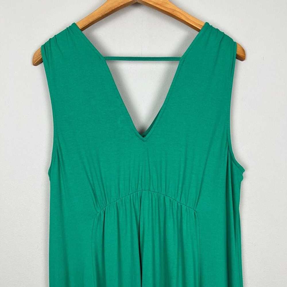 Soft Surroundings Maxi Dress Womens Large Green A… - image 5