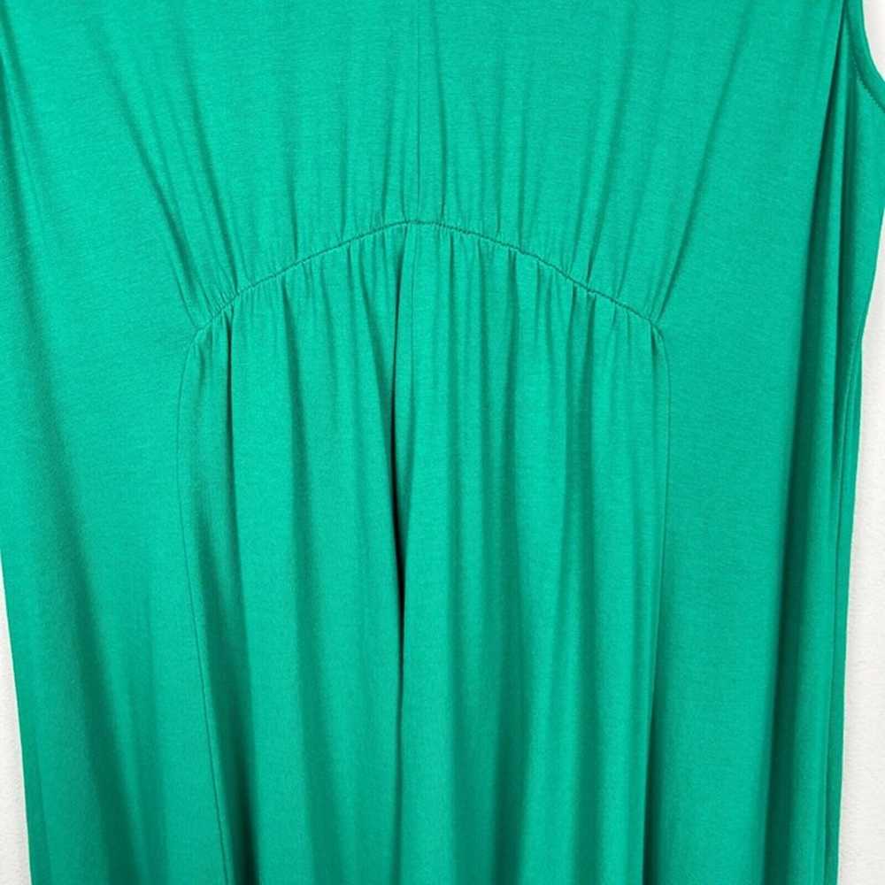 Soft Surroundings Maxi Dress Womens Large Green A… - image 6