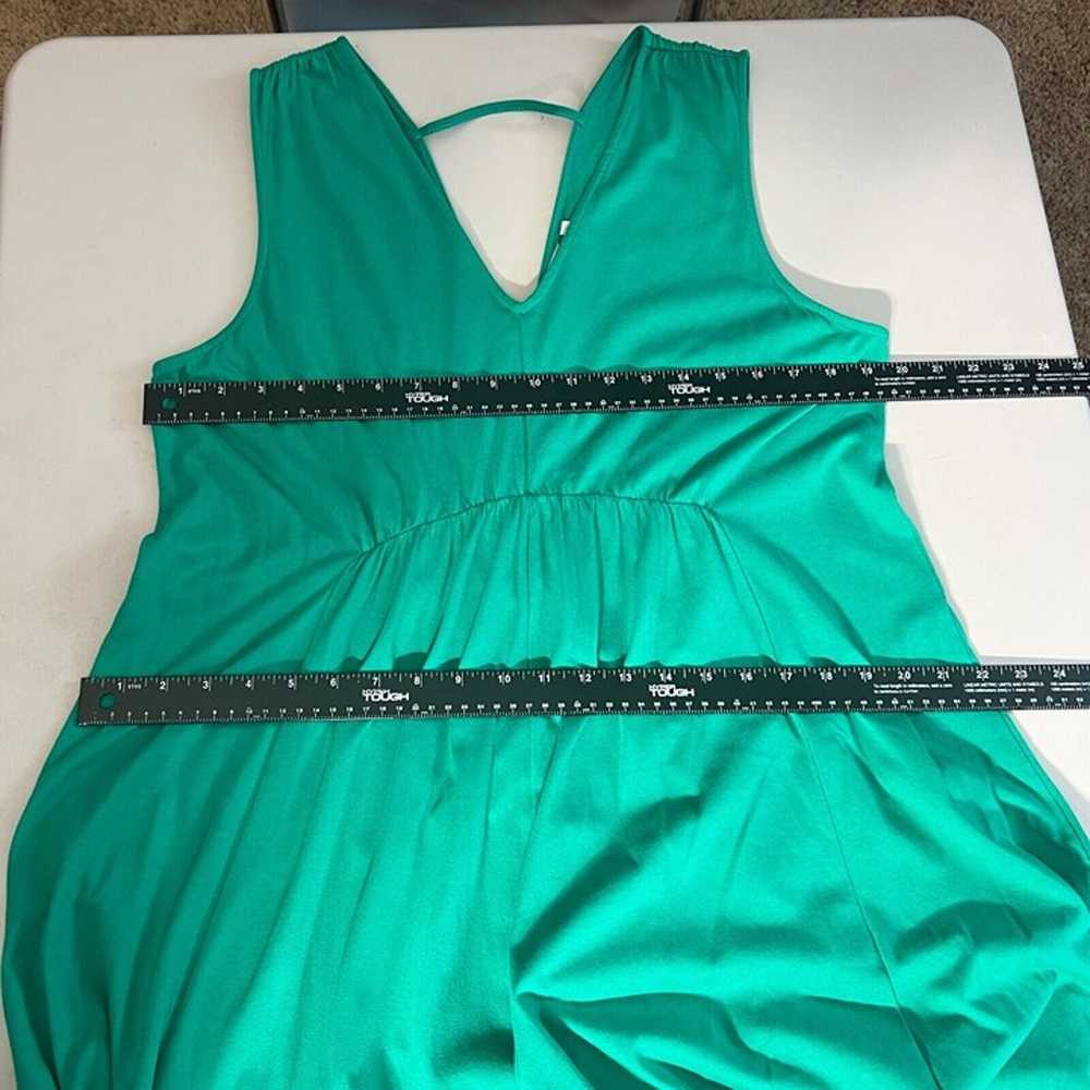 Soft Surroundings Maxi Dress Womens Large Green A… - image 9