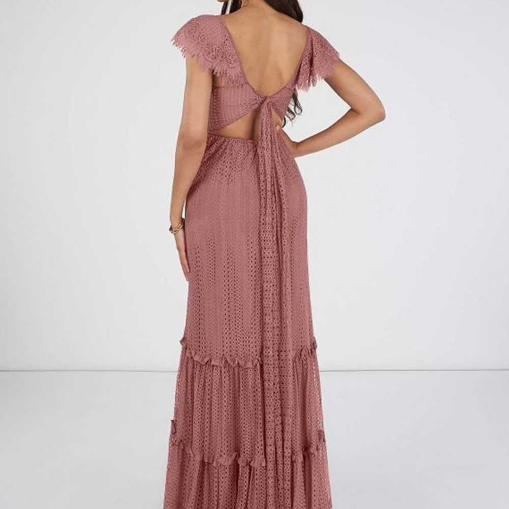 Boho maxi dress, size 0-2 desert rose color - image 1
