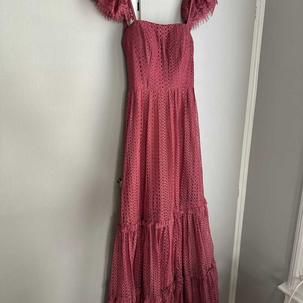 Boho maxi dress, size 0-2 desert rose color - image 5