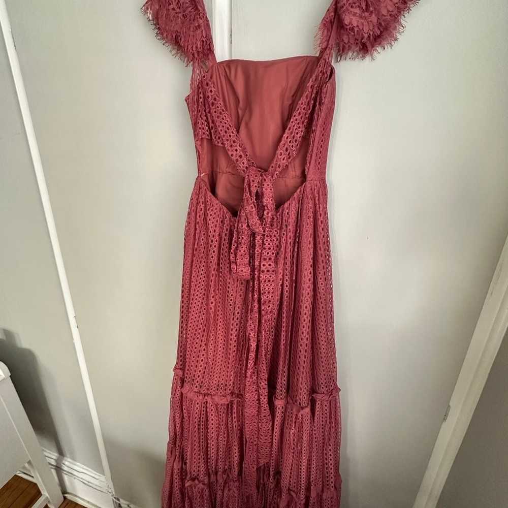 Boho maxi dress, size 0-2 desert rose color - image 7