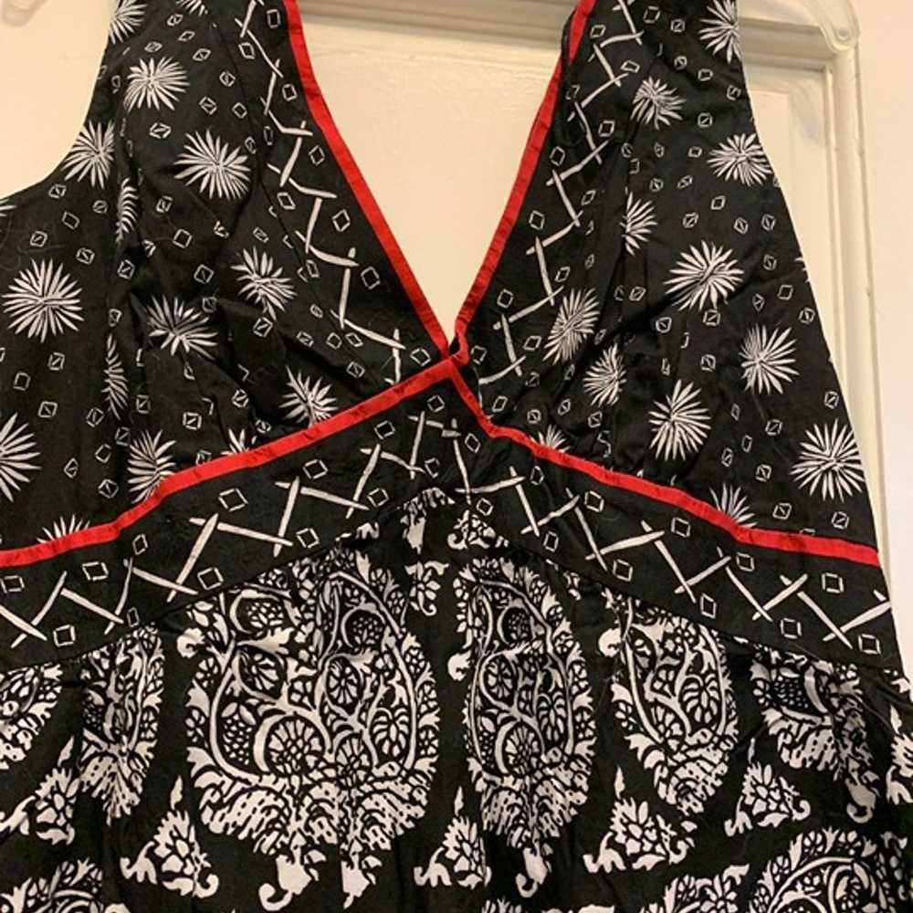NWOT Adrianna Papell Black Summer Dress Size 6 - image 3