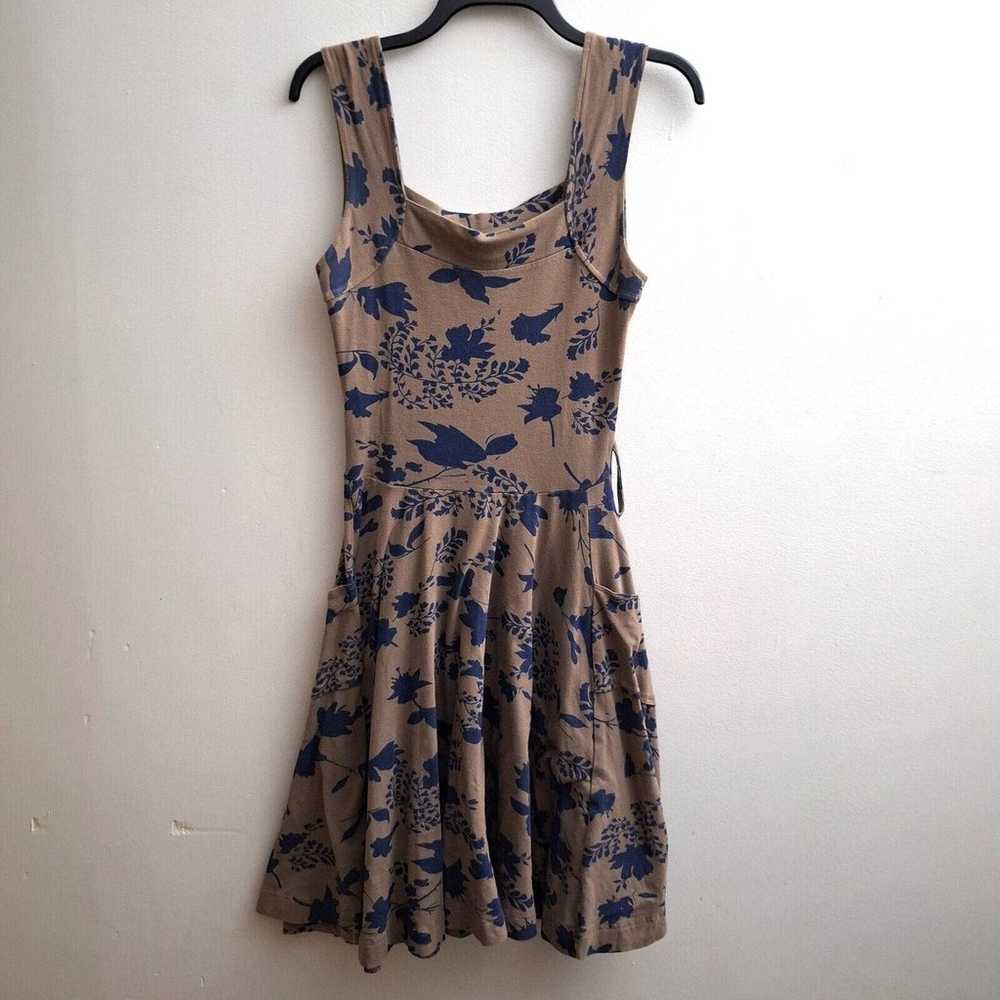 Effie’s Heart Dolce Vita Dress Sz Small Tan Blue … - image 2