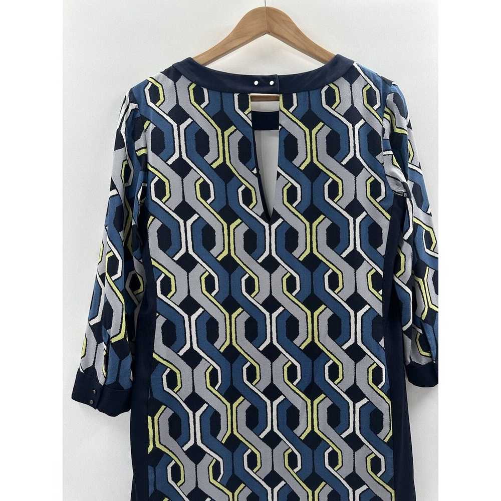 Trina Turk Womens Dress size 8 Blue Gray Geometri… - image 10