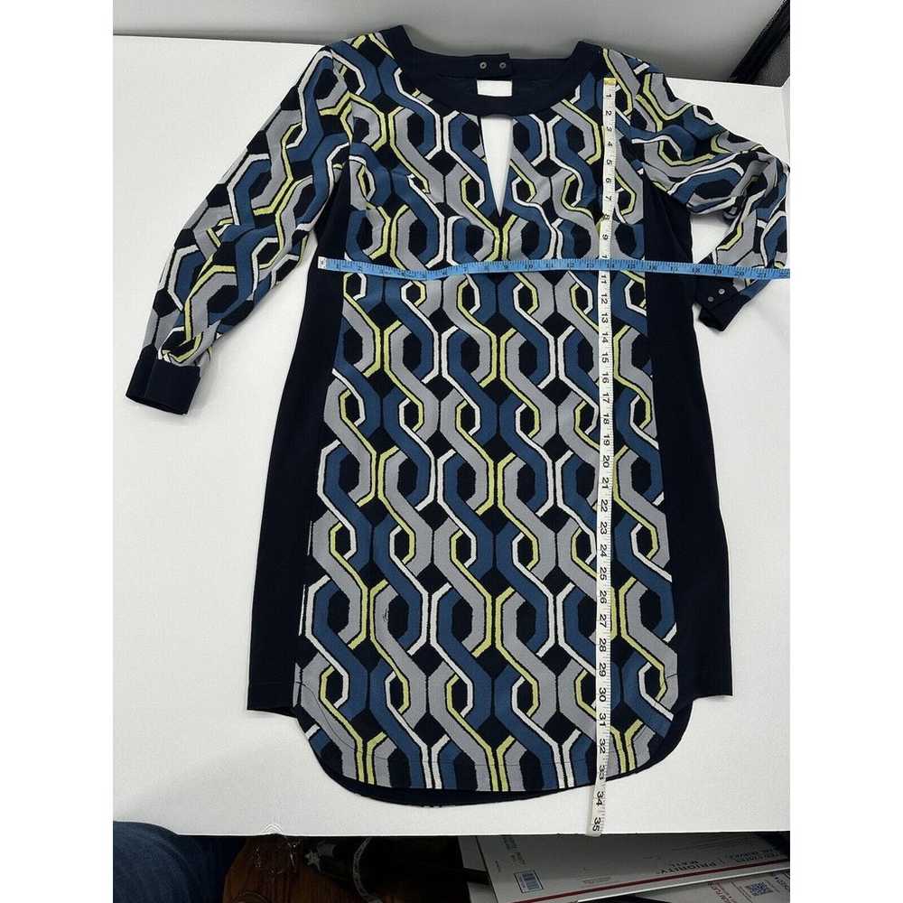 Trina Turk Womens Dress size 8 Blue Gray Geometri… - image 2