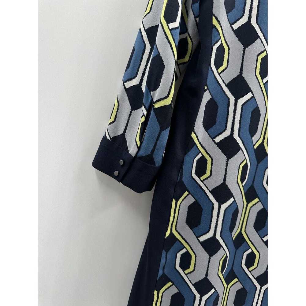 Trina Turk Womens Dress size 8 Blue Gray Geometri… - image 8