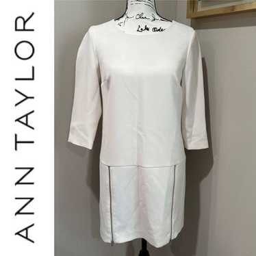 Ann Taylor White Sheath Dress 2