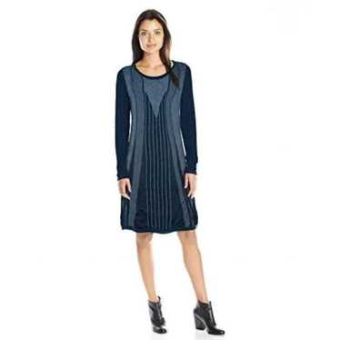 Prana Blue Striped Whitley Sweater Dress, S