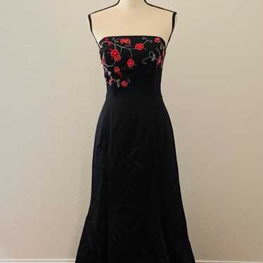 Morgan & Co. Beaded and Embroidered Black Formal D