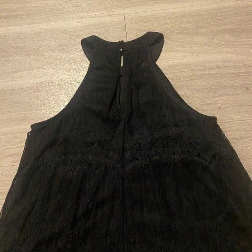 ASTR black lack sleeveless halter mini dress size… - image 3