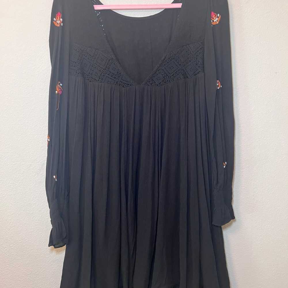Free People Women’s Size XS Mohave Black Embroide… - image 9