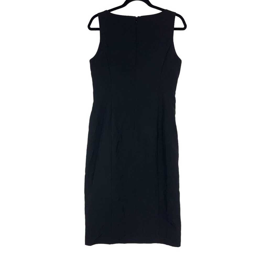 Marina Womens size 10 dress black sleeveless faux… - image 4