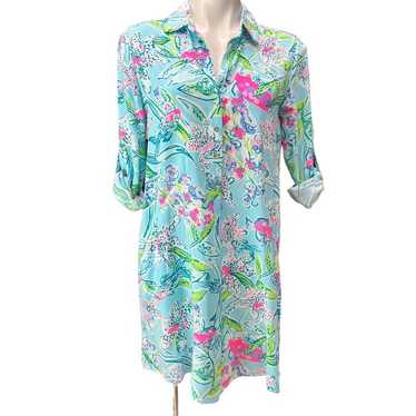 Lilly Pulitzer Lillith Dress XS Sway This Way Bal… - image 1