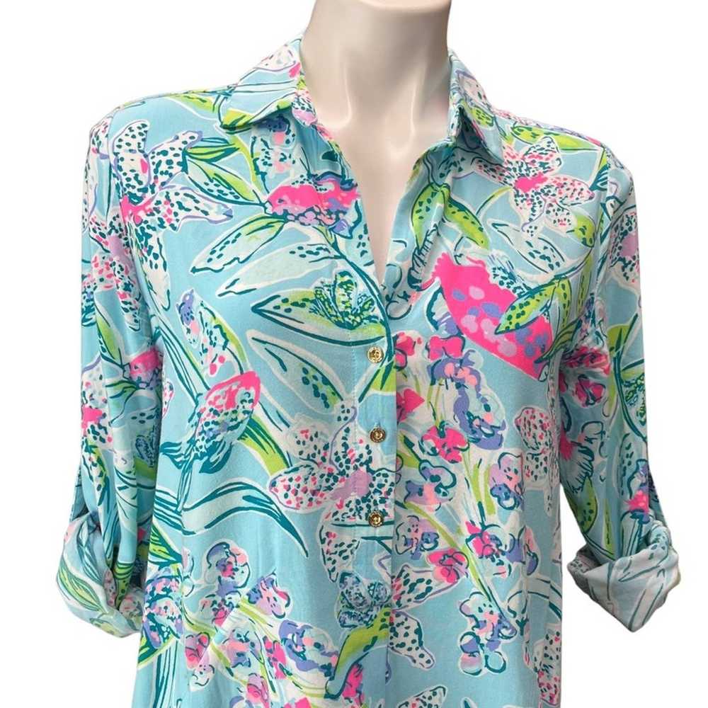 Lilly Pulitzer Lillith Dress XS Sway This Way Bal… - image 8