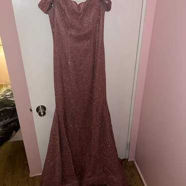 Pink Sparkly Long Dress