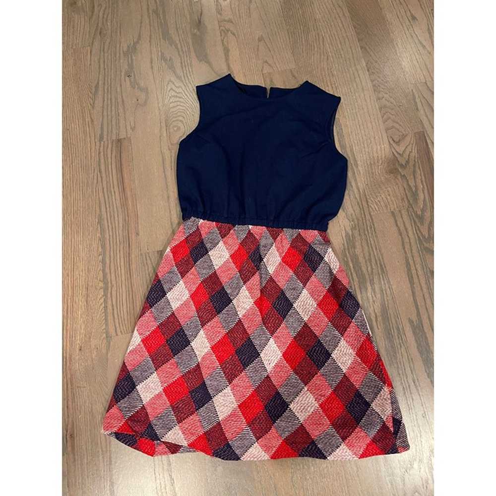 Blue Red, Dress, Fitted, Plaid Skirt, Sleeveless,… - image 5