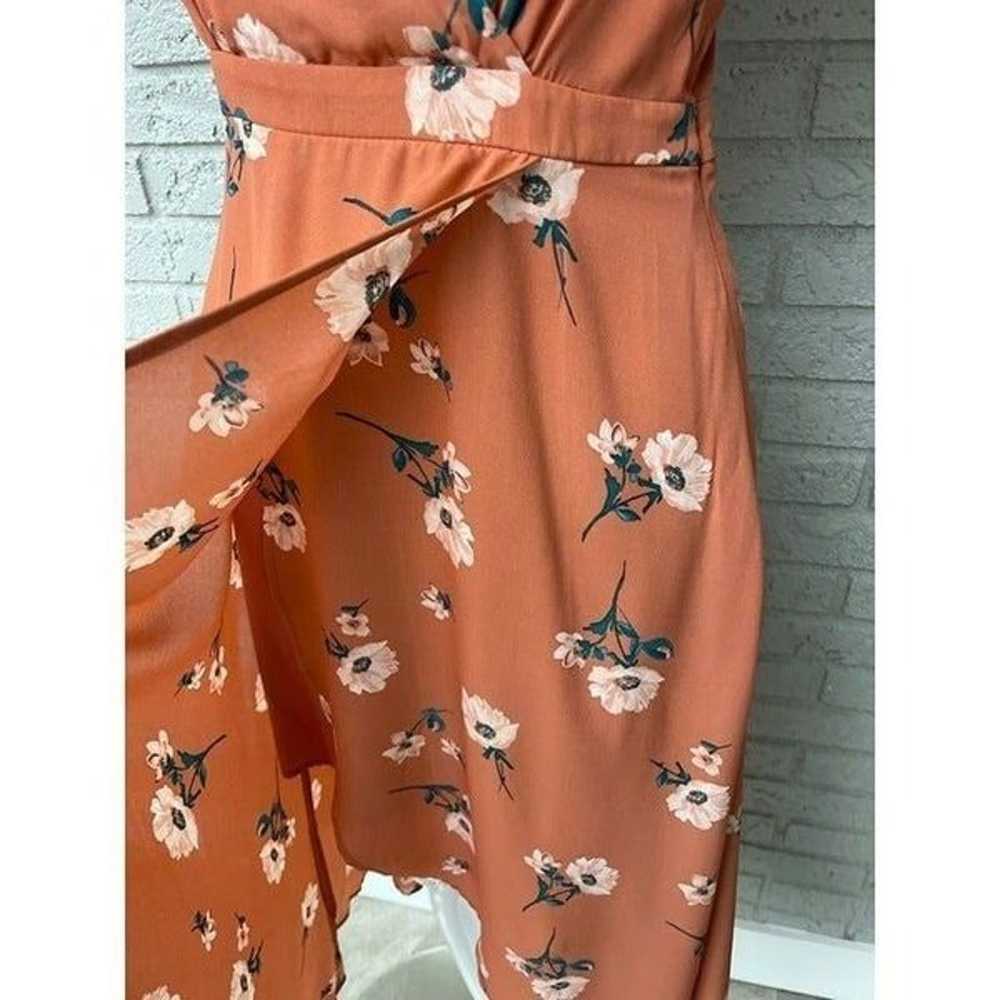 June & Hudson Floral Faux Wrap Lace-Up Back Dress… - image 6