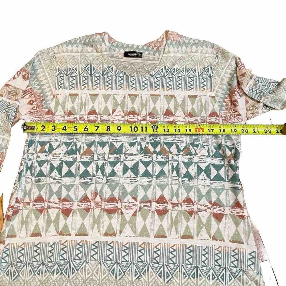 Inoah Knit Dress Size Large L Art To Wear Geometr… - image 6