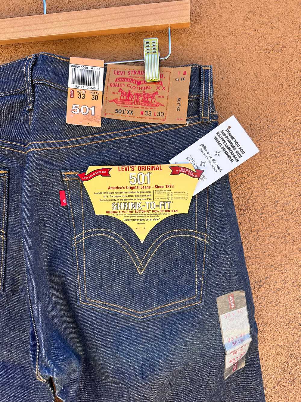 Levi's 501XX NWT Vintage Denim Jeans 33 x 30 - image 3