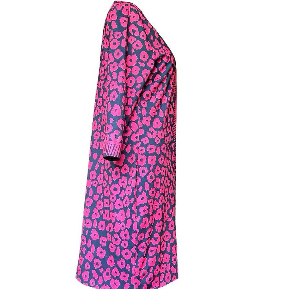 New Gretchen Scott Split Neck Tunic Dress Pink Na… - image 2