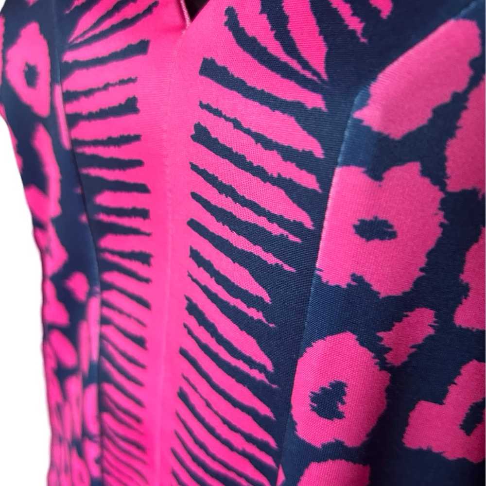 New Gretchen Scott Split Neck Tunic Dress Pink Na… - image 4