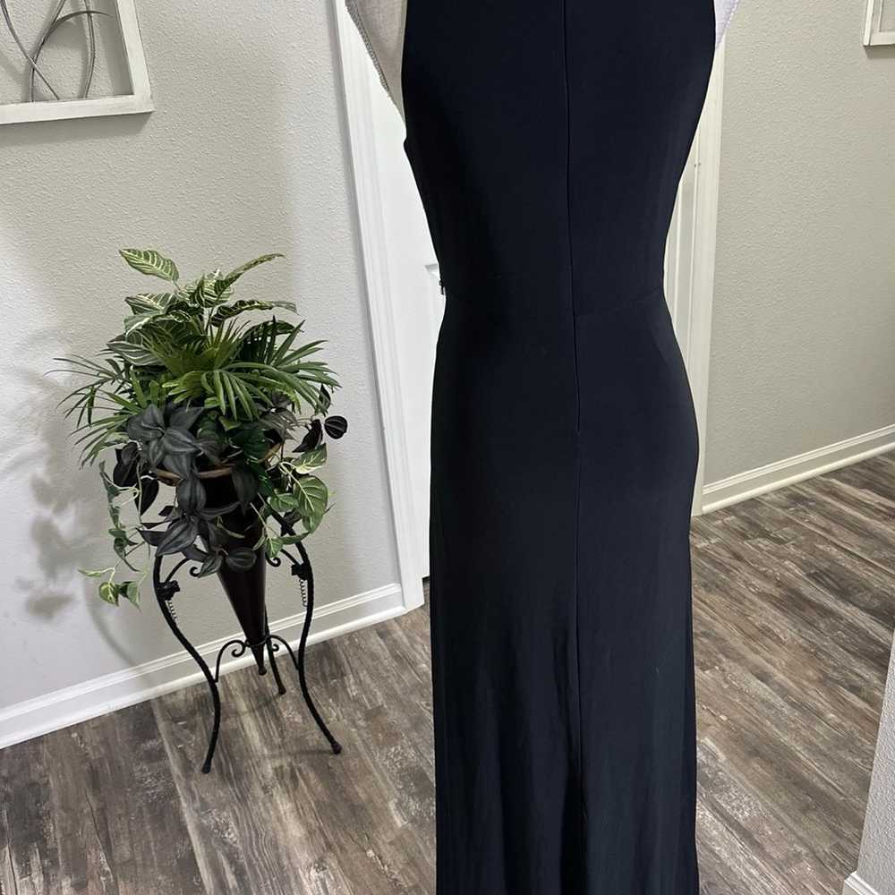 Jackie Jon Women’s Black Beaded Gown Size 10 - image 3