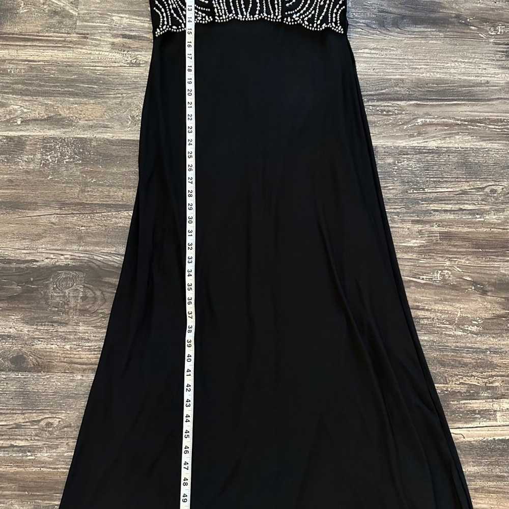 Jackie Jon Women’s Black Beaded Gown Size 10 - image 5