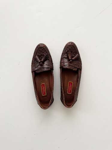 Woven Leather Loafers | US 7
